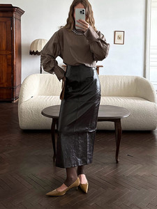 <span class=keywords><strong>Chaqueta</strong></span> <span class=keywords><strong>de</strong></span> traje <span class=keywords><strong>de</strong></span> charol elegante para mujer nueva transfronteriza <span class=keywords><strong>de</strong></span> otoño al por mayor abrigo <span class=keywords><strong>y</strong></span> <span class=keywords><strong>falda</strong></span> Midi/larga - Product Image 6