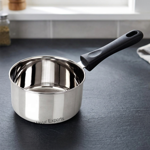 Classic Style Eco-Friendly Non-Coated Stainless Steel Sauce <b>Pan</b> Diameter <20cm Mayur Exports Restaurants Hotels Gas <b>Induction</b> - Product Image 3