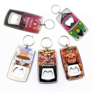 Manufacturer Wholesale Cute Double Sided Plastic Custom <b>Creative</b> Keychains & Carabiners Personalized Blank Promotional <b>Gifts</b> - Product Image 3