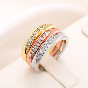 Anello Q761 in Oro Rosa con Diamante, Fede Nuziale da Donna, Taglio Brillante Rotondo, Pietra Naturale Colore G, Gioiello - Product Image 3