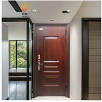Puerta de Seguridad Metálica de Alta Calidad, Puerta de Entrada de Acero para Edificio de Oficinas, Puerta de Hierro de Seguridad Industrial, Puerta Frontal Impermeable