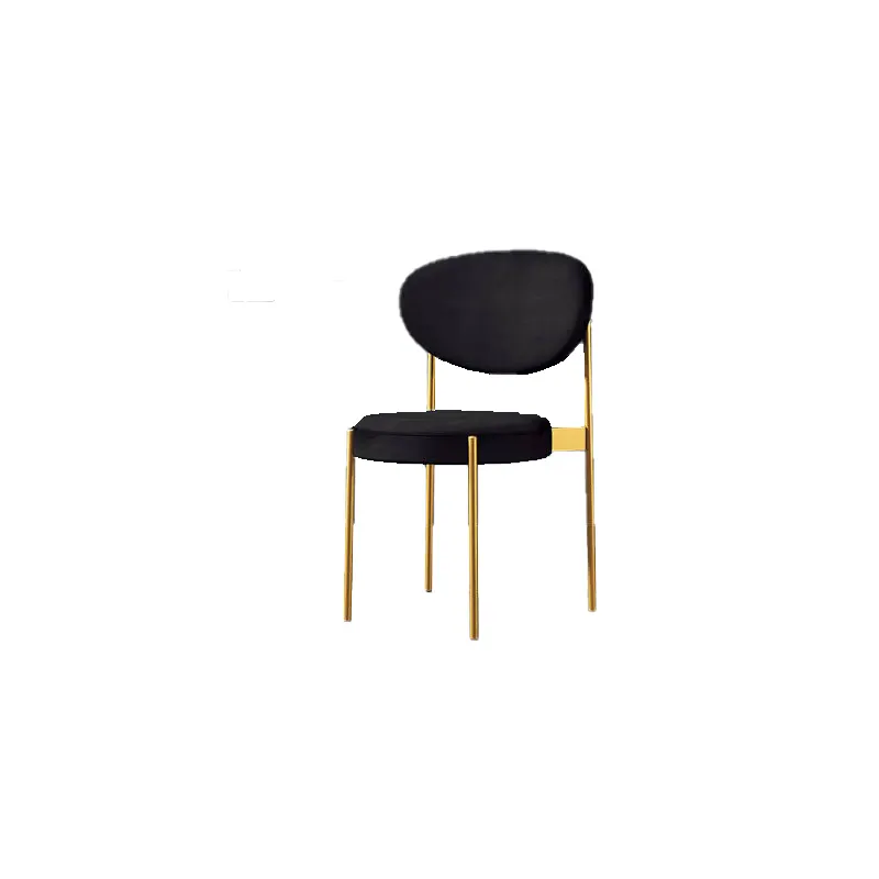 Chaises modernes simples en or noir Chaises de salle à manger en gros Chaises de restaurant Meubles de maison