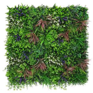 Mur végétal artificiel direct usine, panneau de fond en verdure mélangée (fougères et monstera), imperméable et durable, pour la maison, les magasins et Noël - Product Image 4