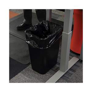 "<b>Household</b> <b>Trash</b> <b>Bags</b> Boardwalk Low-Density 16 gal 1 Mil 24 X 32 Black 10 <b>Bags</b>/Roll 15 Rolls/Carton" - Product Image 3