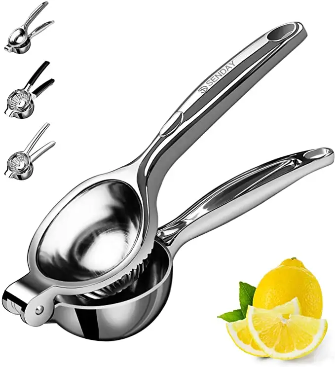 الفولاذ المقاوم للصدأ اليد دليل البرتقال عصارة أدوات مطبخ عصير الفاكهة الضغط الليمون عصارة