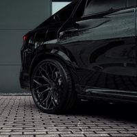 1 pièce, jantes en alliage forgé personnalisées 22x10.5J ET28 5x112 style XHE, noir mat, légères, 6061-T6, concaves profondes, X5M F95