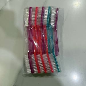 Brosse de nettoyage ménager en gros 19*4cm, transparente et colorée, en plastique, pour chaussures et linge - Product Image 5