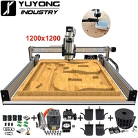 1212 Mini Routeur CNC LEAD pour la fabrication de portes en bois et la sculpture sur bois, avec cadre et broche, machine de découpe et de sculpture automatique du bois et du métal