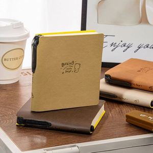 10*8.5CM PU <b>Notebook</b> <b>Blank</b> Inner Page Portable Pocket Cute and Simple Design Journal Enterprise Personal Customized LOGO - Product Image 4