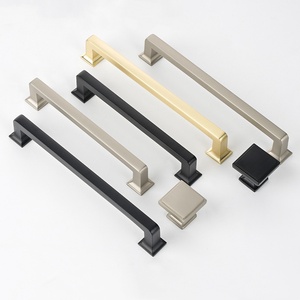 Modern Zinc Alloy Furniture Handles for Wardrobe Cabinet <b>Drawer</b>-Easy Installation for Bedroom School (Customized Color) - Product Image 5