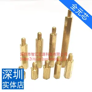 New Copper Cylinder M4 Single Head Hexagon Pillar Copper Cylinder Screw M4 * 6/10/12/15/18 -- M4 * 50 6