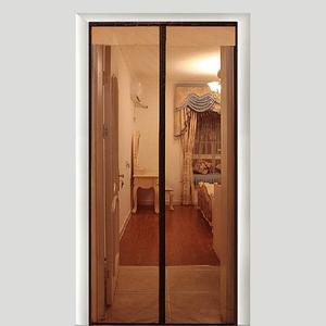 2024 nueva pantalla de malla bordada cortina magnética puerta red de poliéster mosquitera imán puerta suave - Product Image 3