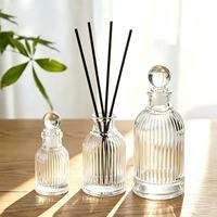 Diffuseur de parfum d'ambiance de luxe en verre 50ml 100ml 225ml pour la maison, bâtonnets parfumés et huiles essentielles