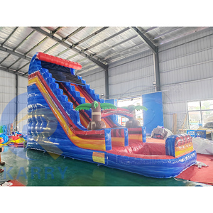 Toboggan <span class=keywords><strong>aquatique</strong></span> commercial tropical <span class=keywords><strong>gonflable</strong></span> en PVC irisé, toboggan <span class=keywords><strong>aquatique</strong></span> <span class=keywords><strong>gonflable</strong></span> imperméable de 29 pieds pour adultes, piscine <span class=keywords><strong>gonflable</strong></span> avec toboggan - Product Image 3