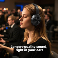 Casque hybride ANC en gros d'usine, réduction de bruit à double alimentation, audio spatial, sources mondiales, vente chaude