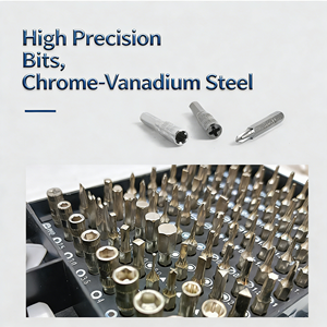 Juego <span class=keywords><strong>de</strong></span> Destornilladores Manuales Multifuncionales VETOOL 115 en 1 <span class=keywords><strong>para</strong></span> Reparación <span class=keywords><strong>de</strong></span> Teléfonos Móviles, <span class=keywords><strong>Computadoras</strong></span> y Relojes, <span class=keywords><strong>Kit</strong></span> <span class=keywords><strong>de</strong></span> Desmontaje - Product Image 4