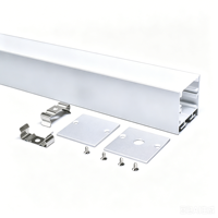 Profilé en aluminium pour éclairage linéaire LED suspendu 35*35mm, luminaire suspendu LED pour salle de sport, supermarché, bureau