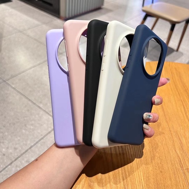 Focuses Metal for Huawei Mate50Pro Phone case Mate40 Anti Drop case P30 Protective Liquid-silicone-phone-case
