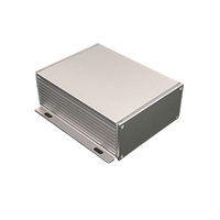 96x38 IP65 Étanche Argent Anneau En Caoutchouc Électronique Instrument Boîtier De Protection En Alliage D'aluminium 6063 Boîtier Contrôleur Boîte