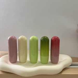 Mini dễ thương Rỗng Mỹ phẩm bao bì Lip Balm Stick container ống bơm lại chất lỏng in ấn màu hồng son môi Ống - Product Image 3