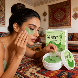 Patchs pour les yeux à l'aloe vera personnalisés OEM, raffermissants, hydratants, atténuant les cernes et les poches sous les yeux, tous types de peau, fabriqués en Chine - Product Image 5