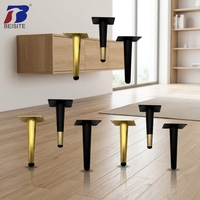 Pieds de table et de canapé en fer robuste et moderne de 10 cm, 12 cm, 15 cm, 17 cm pour meubles