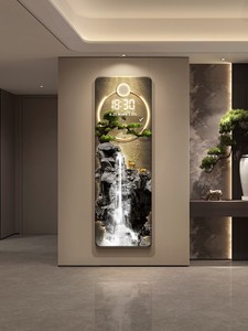 Modern Luxury Led Digital Landscape <strong>Clock</strong> <strong>Large</strong> Wall <strong>Clock</strong> Hot Sell Home Decoration Hanging for Living Room - Product Image 3