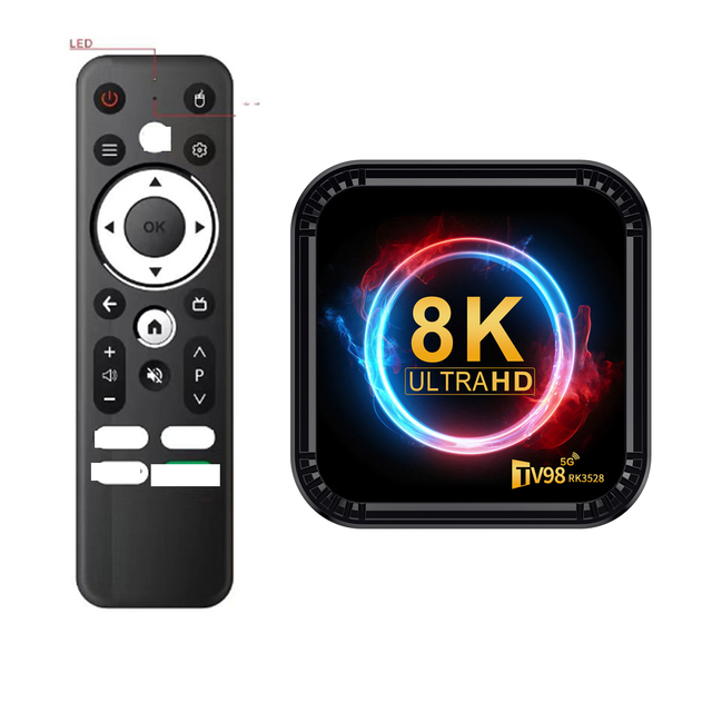 Factory Price TV98 RK3528 Android 13 Smart Set-Top Box FTA Satellite Receiver 8K 13 Smart TV Box