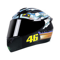 Casque de moto intégral Kike en ABS, certifié 3C DOT, tailles S-3XL, pour hommes et femmes, quatre saisons, course, sécurité, double certification