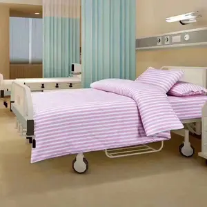病院のベッドシーツカスタムベッドリネン病院のホテルベッドシーツセット3ピースマイクロファイバーベッドシーツカバー枕カバー