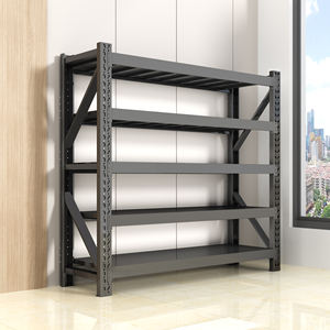 מתלה למחסן במוסך - מדפי ערימה לאחסון בריח מתכוונן למשטחים | יחידות מדפים ממתכת פלדה - Product Image 3