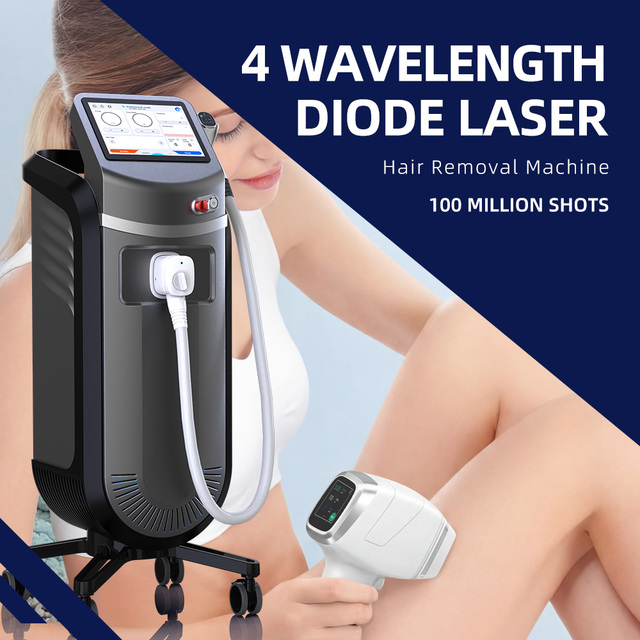 Aesthetic Medical Device 808nm Diode Laser Machine 1200W/1000W Hair Removal Professional Beauty Equipment Commercial Use 4-in-1