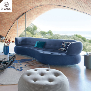 Luxury Furniture Supplier Foshan Sectional Curved Set High Quality Modular <b>Sofas</b> <b>for</b> Home Luxury ROBO-SF-502-SENSE Home Use - Product Image 1