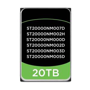 Disque dur d'entreprise ST20000NM007D 20 To 3,5 pouces SATA 6 Gbit/s 7200 tr/min 256 Mo de cache CMR Hélium pour serveur et stockage NAS ST20000NM002H - Product Image 1