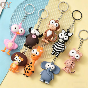 QY <b>Custom</b> Logo PVC Rubber Keychain 2D 3D UV Printed Soft <b>Key</b> Ring Durable Promotional Gift <b>Key</b> Holder - Product Image 1