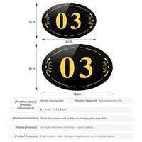 Plaques de numéros de porte en acrylique pour les communautés résidentielles, les appartements locatifs, les maisons d'hôtes, les dortoirs et les chambres d'hôtel