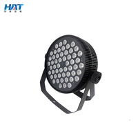 CHAPEAU Slim marslite led aluminium dj par lumière scène faisceau lumières led disco mélangeur 54*3w RGB 3IN1 par dmx 512 son activé