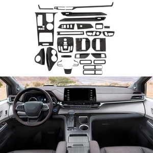 WZXD Car <b>Accessories</b> Carbon Fiber <b>Interior</b> Decorative Kit Shift / Center Control Covers Trim for 2021 2022 - Product Image 1