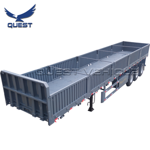 Semi-remorque latérale résistante de cargaison de panneau latéral de baisse d'essieu de Tralers 3 pour l'Afrique - Product Image 3