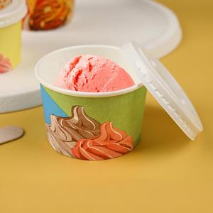 Vasos de Papel para Helado, Yogurt Congelado y Sundae, Desechables, de Grado Alimenticio, con Logotipo Personalizado Impreso - Product Image 4