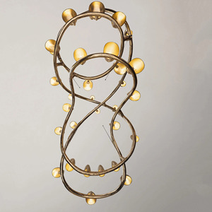 Entwined Mushroom Art Chandelier <b>Led</b> <b>Light</b> E27 Bulb Hotel Lobby Staircase Lighting Large Size Non Standard Shape - Product Image 3