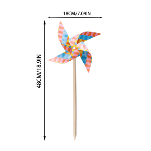<span class=keywords><strong>Moulin</strong></span> à <span class=keywords><strong>vent</strong></span> écologique en bois naturel <span class=keywords><strong>de</strong></span> 18 cm, imprimé macaron, <span class=keywords><strong>petit</strong></span> tourne-<span class=keywords><strong>vent</strong></span> à piquer pour <span class=keywords><strong>jardin</strong></span>, jouet d'extérieur pour enfants - Product Image 5