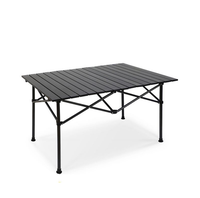 Table pliante de haute qualité en alliage d'aluminium pique-nique et camping pliable et adapté aux voyages pour rouler les gâteaux en plein air