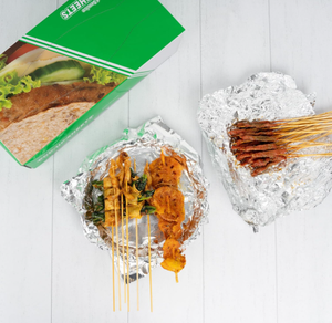 Feuilles de papier d'aluminium gaufré pré-découpées en rouleau, 200 unités, pour usage domestique et traiteur - Product Image 4