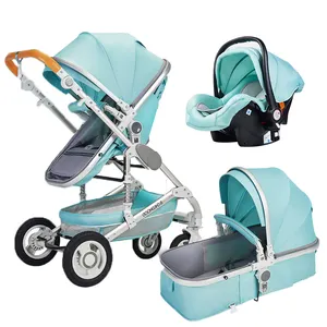 Nouveau Design intégré multifonction 3 4 en 1 poussette bébé de luxe voyage léger pliable poussette bébé avec voiture Srat