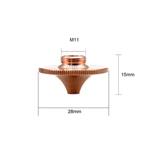 High-Accuracy S28-B D28 H15 M11 Fiber Laser Cutting Nozzle For For Wsx Precitec Hans