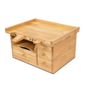 Banco de Trabajo Compacto Durston Mini, 100% Madera Maciza, Estación de Trabajo para Joyeros, 4 Cajones, Reposabrazos Extraíble, Soporte para Herramientas Removible - Product Image 5