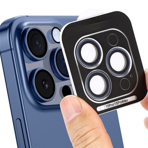 <span class=keywords><strong>Film</strong></span> de protection d'objectif d'appareil photo arrière en verre trempé de qualité supérieure (Grade AAA) avec dureté 9H et couverture intégrale 3D pour iPhone 15 - Vente Flash - Product Image 4