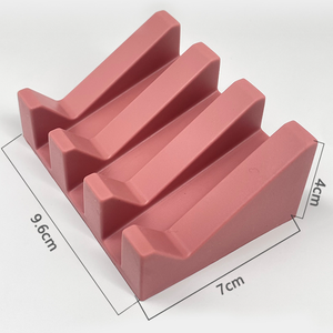 Jabonera de silicona con autodrenaje antideslizante, bandeja de ahorro de jabón para baño, cocina, esponja, almohadilla de <span class=keywords><strong>goma</strong></span>, soporte para escurridor de jabón - Product Image 6