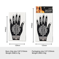 Pochoirs de tatouage temporaire au henné de haute qualité pour le corps, autocollants de doigts pour peinture artistique DIY, imperméables, non toxiques, de luxe, directement de l'usine